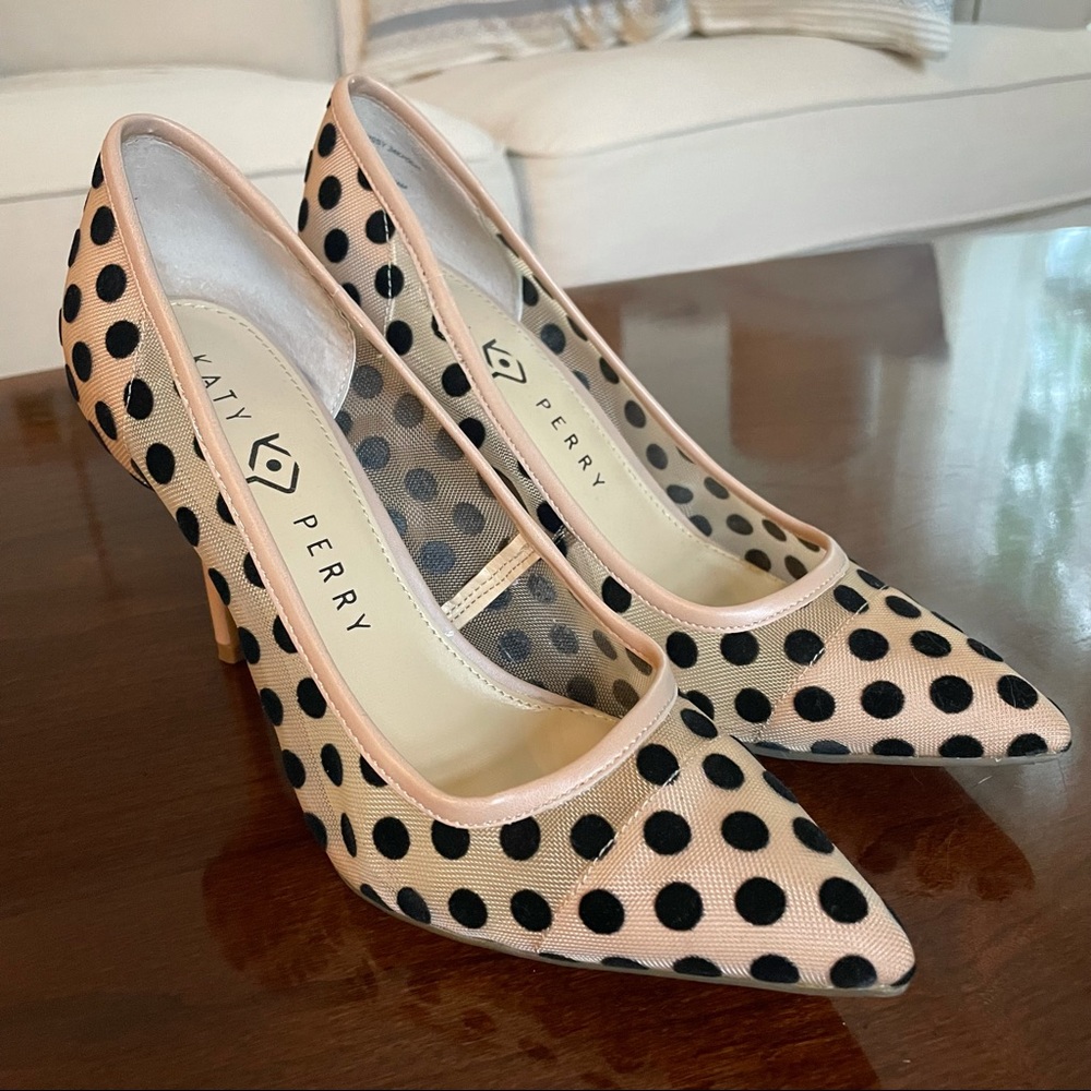 Women’s Katy Perry Polka Dot Mesh Heel